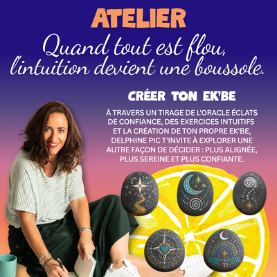 Atelier “Créer son talisman EK’BE” – samedi 13 juin au salon “Les Journées d’Harmonie Féminine” au Château Saint-Julien d’Aille à Vidauban.